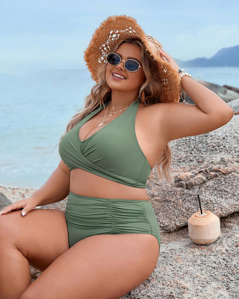 Yena Bikini Dames – Halter Set met High-Cut Bottom