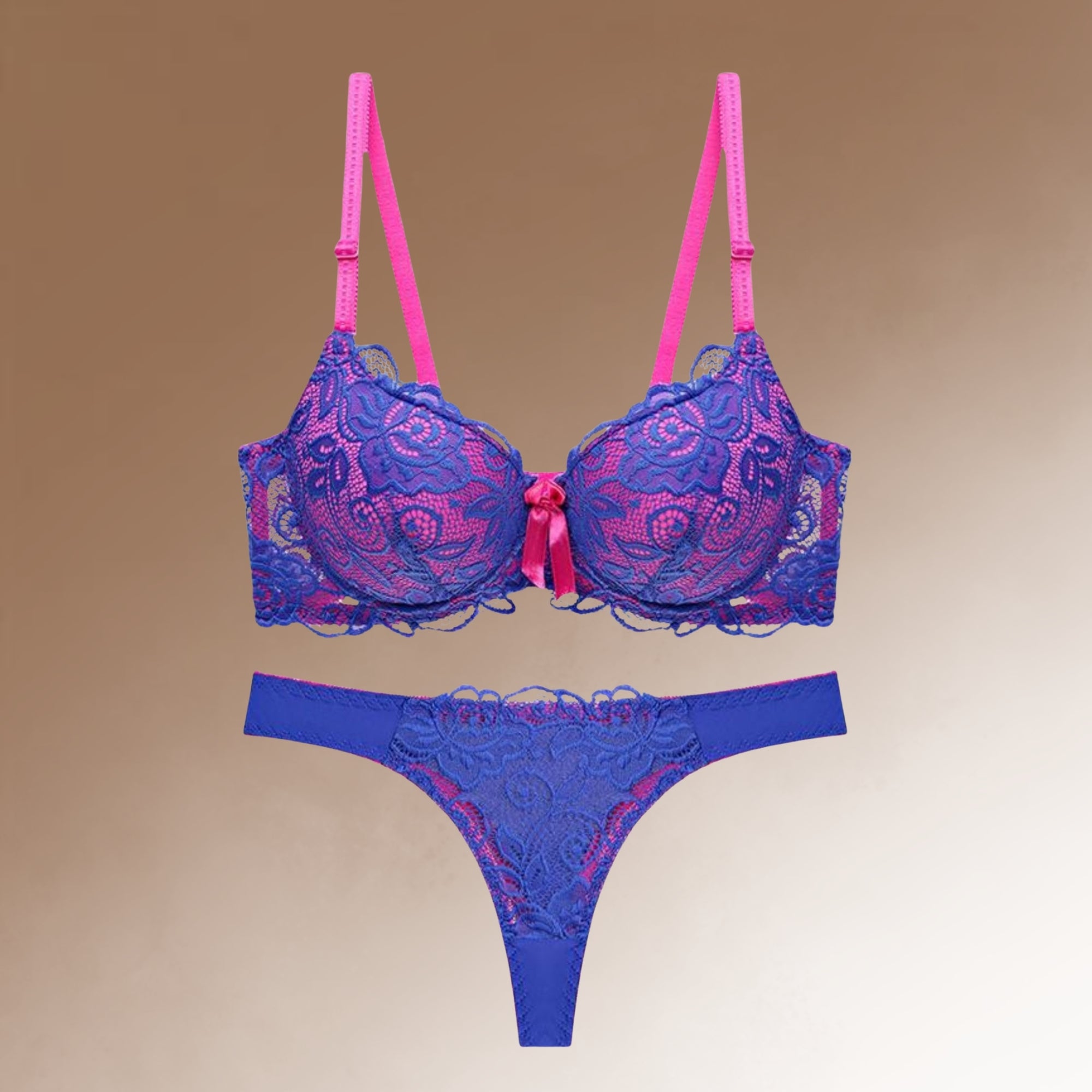 CÉLESTINE - Bh En String Set Dames Kant – Zacht Draagcomfort & Elegante Look