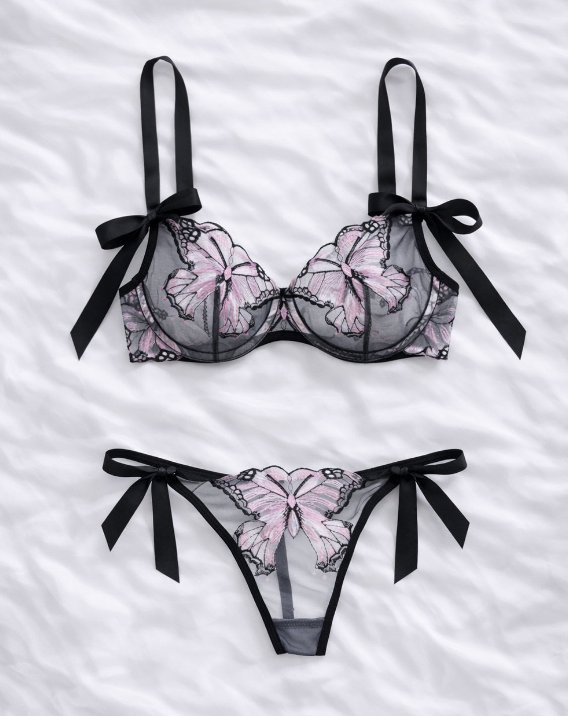 LYRA - Lingerieset Dames Kant – Vlinder – Luxe Lingerie met Comfort