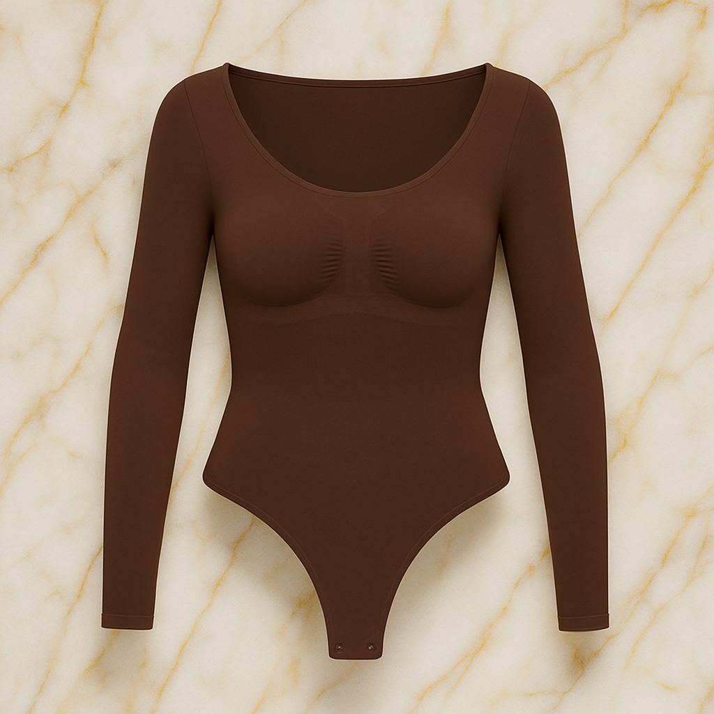 LIVC – Corrigerende Body Dames Lange Mouw Stringmodel – Direct Glad Silhouet