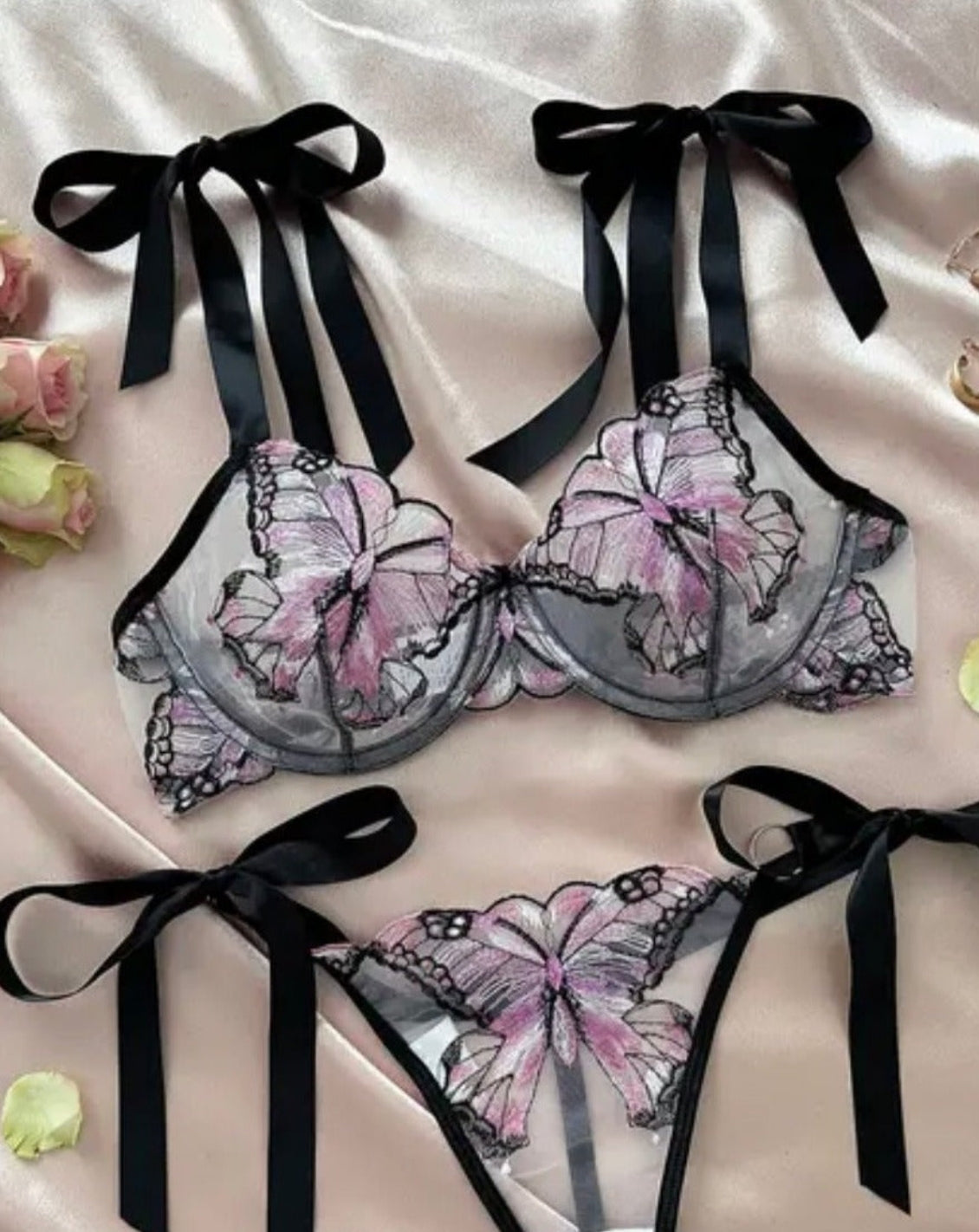 LYRA - Lingerieset Dames Kant – Vlinder – Luxe Lingerie met Comfort