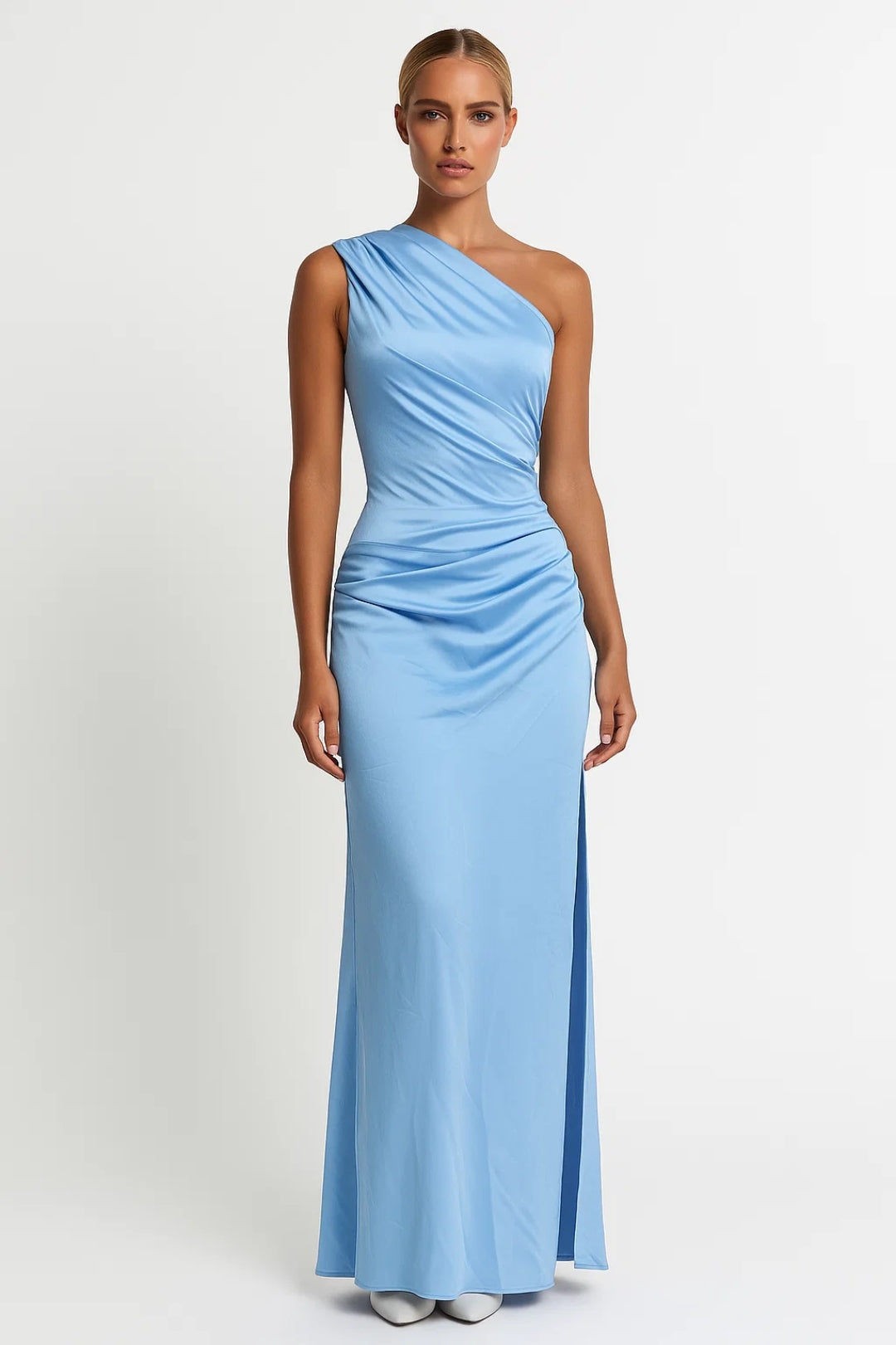 Maxi Jurk One Shoulder – Slanke Zomerjurk