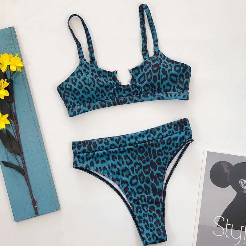 MIA Bikini Set Dames – Luipaardprint Set met Zomerse Look