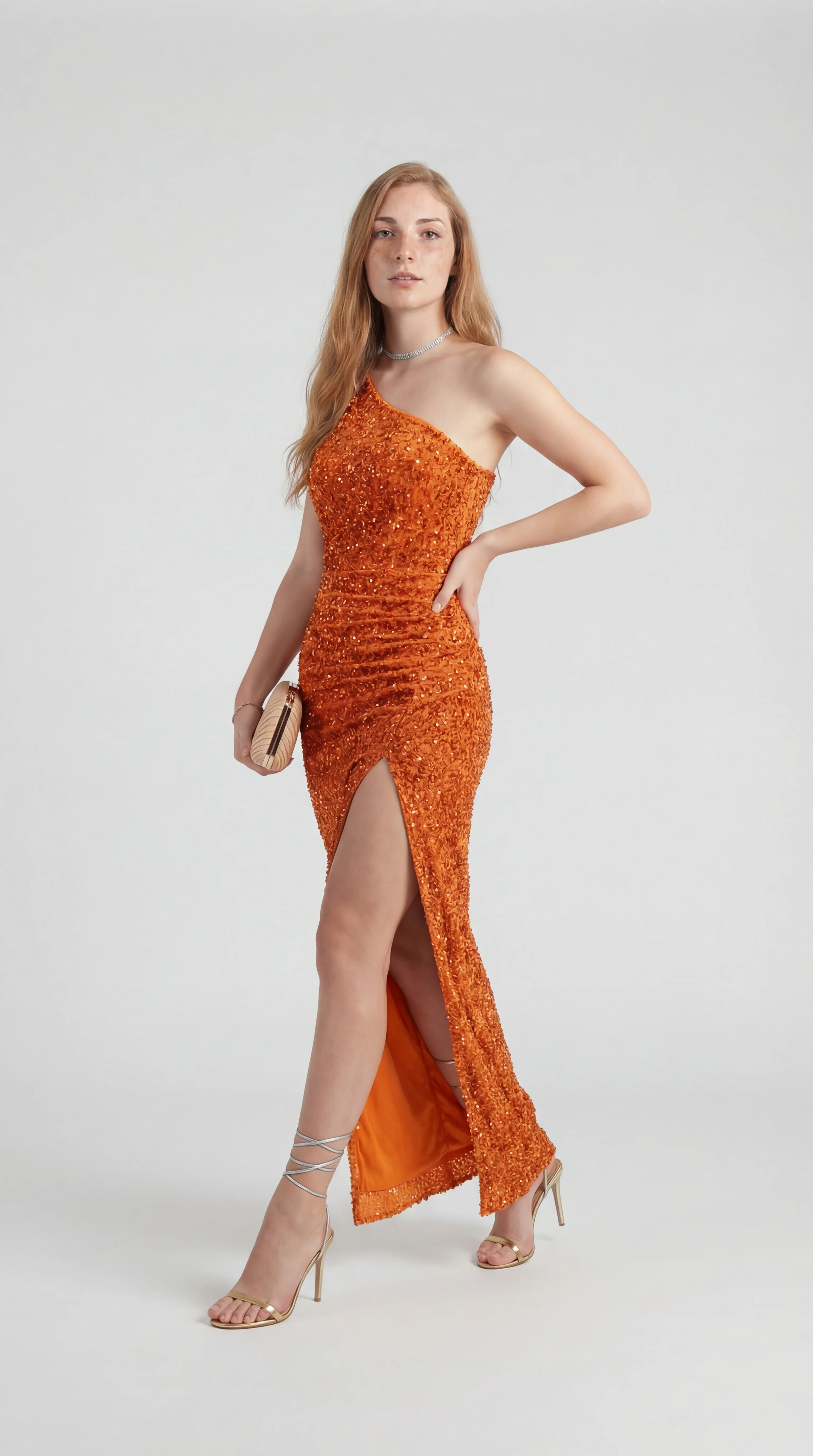 Midi Jurk Square Neck met Gedetailleerd Design