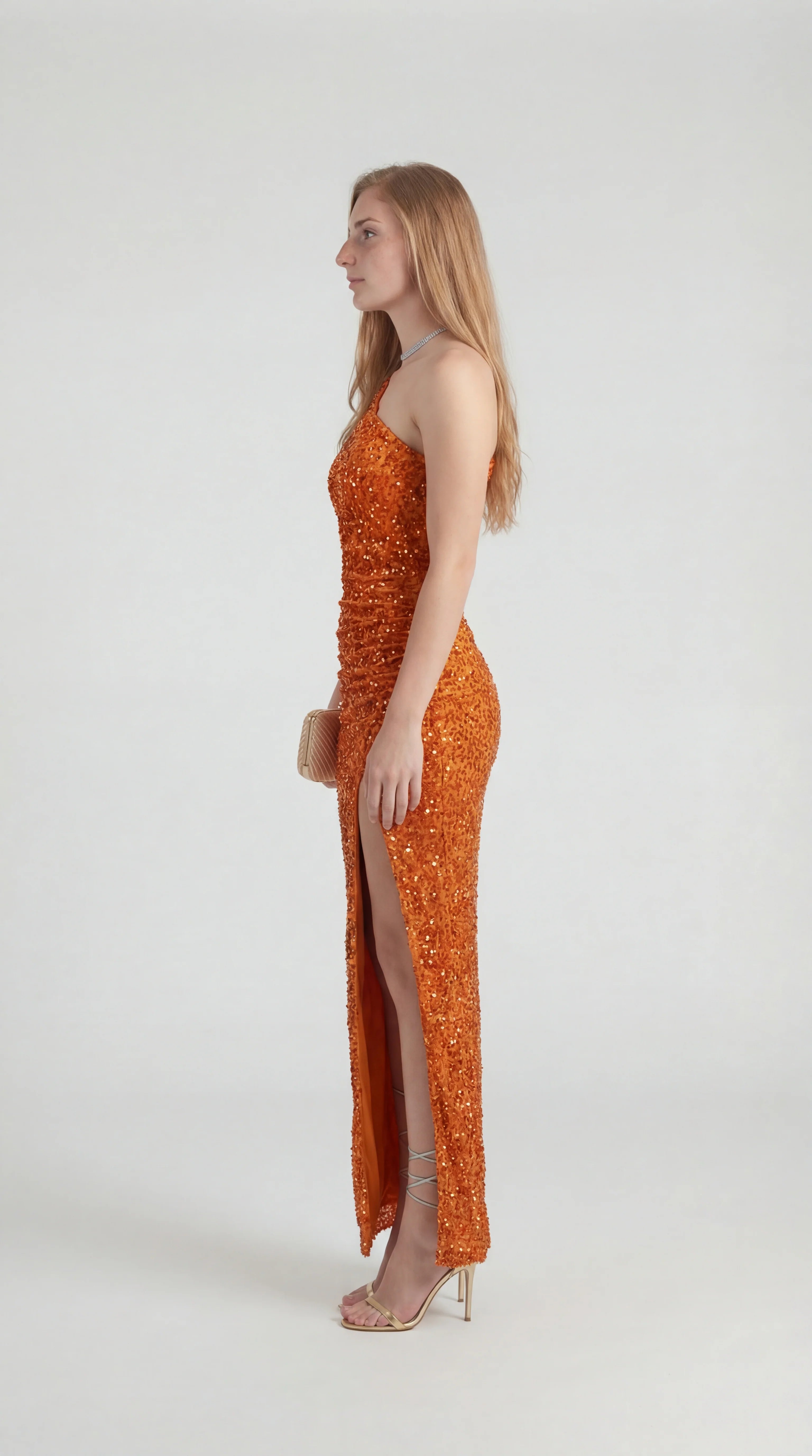 Midi Jurk Square Neck met Gedetailleerd Design