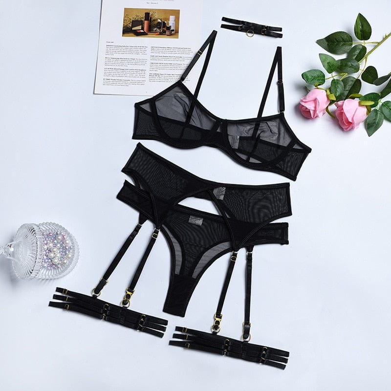 LIVC - Lingerieset Dames – Transparant – Luxe Lingerie met Comfort