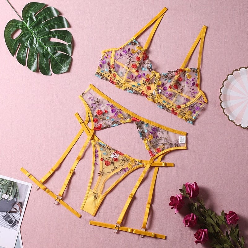 LIVC - Lingerieset Dames Bloemen