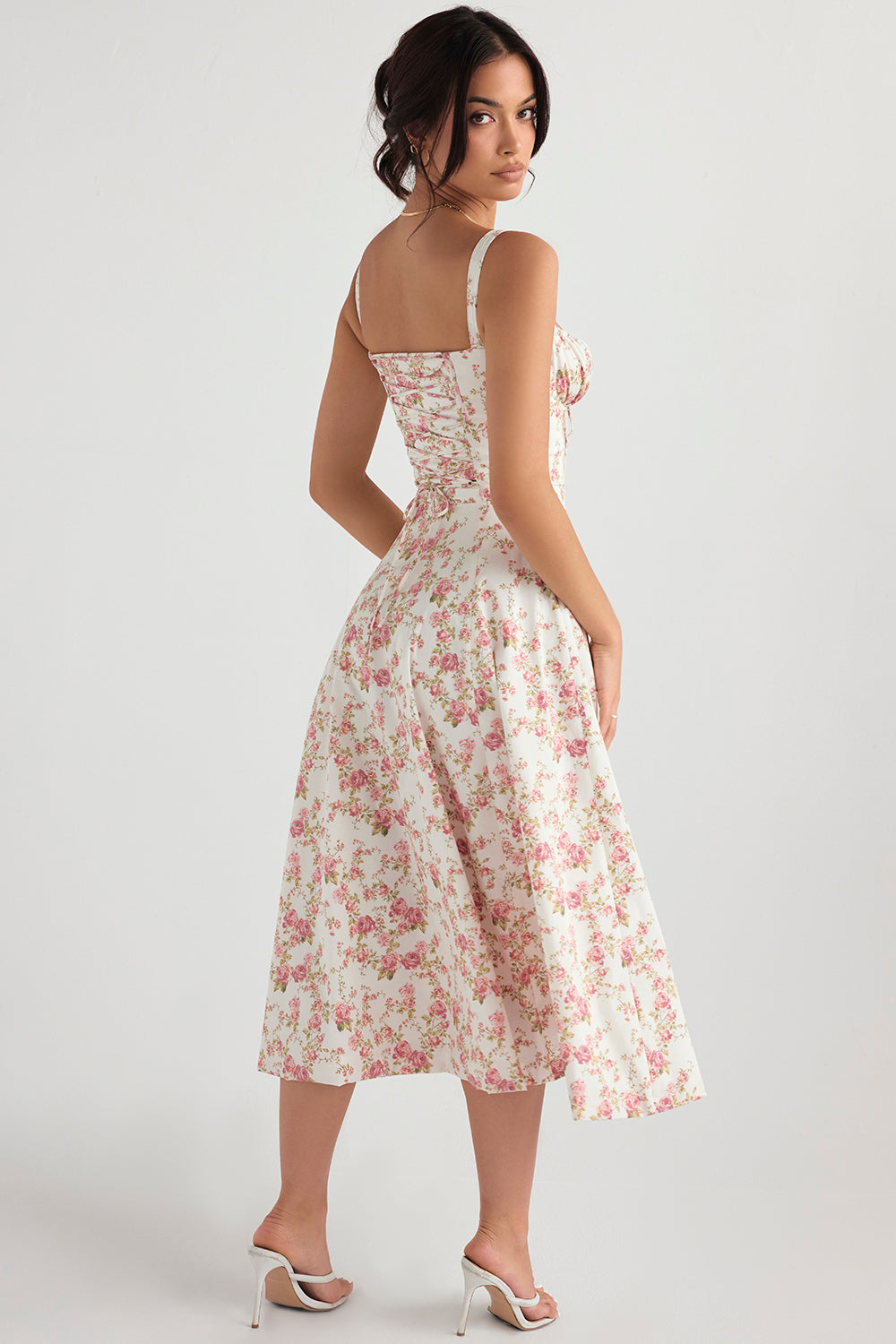 Midi Jurk Bloemenprint – Zomerjurk met Split