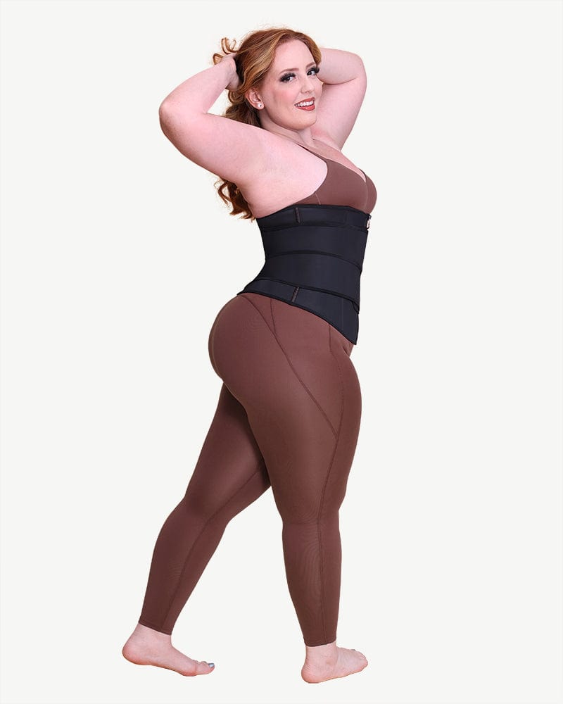 CURVA – Waist Trainer met Dubbele Sluiting - LivingCurves Waist Trainer Zwart / S