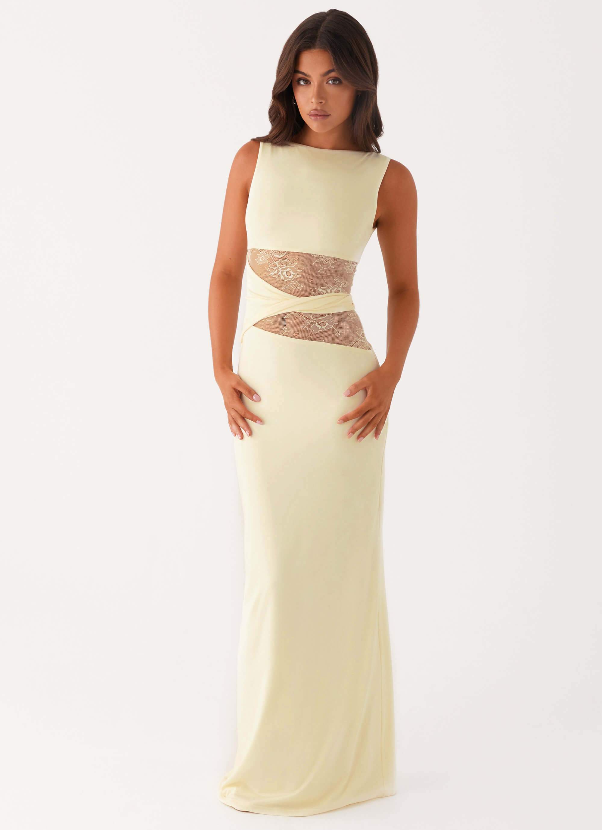 Maxi Jurk Ronde Hals – Kant Zomerjurk Dames