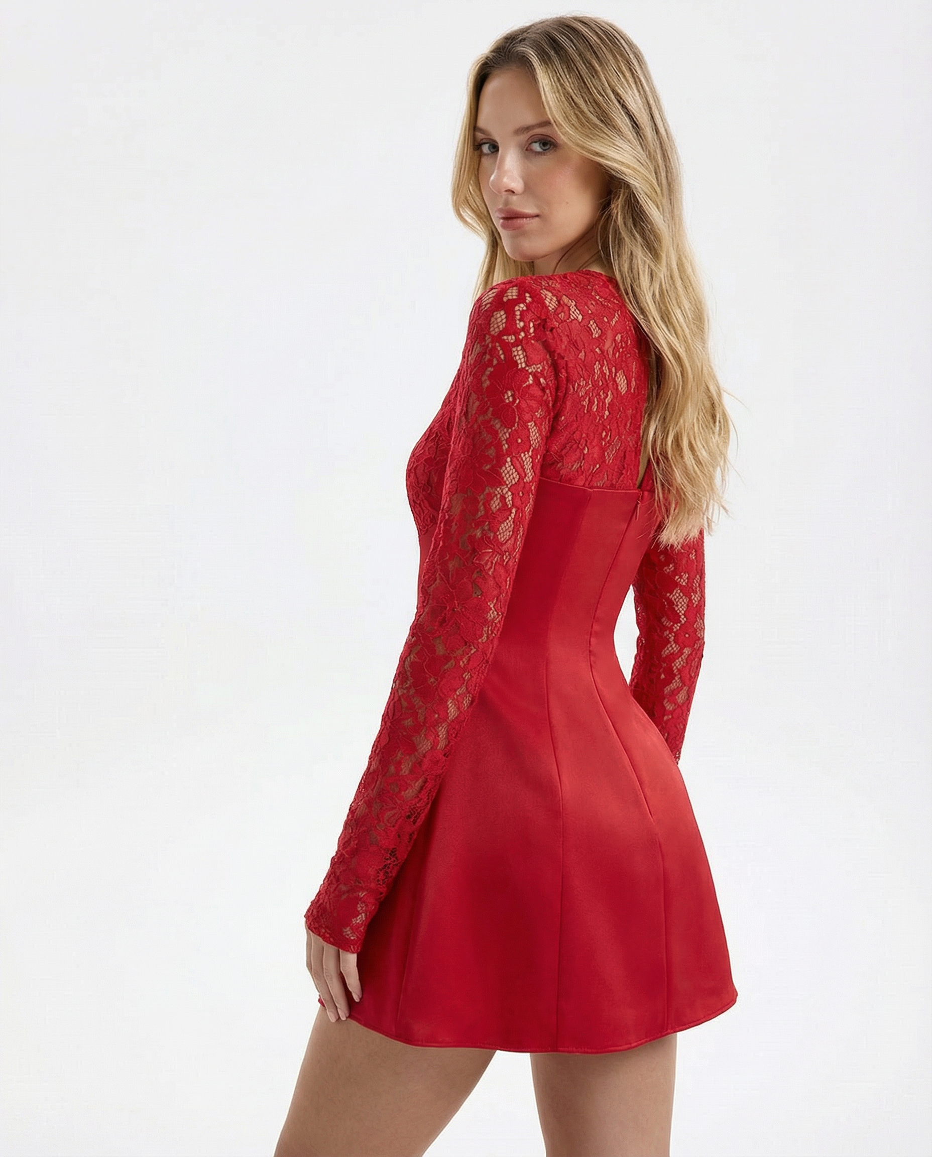 Mini Jurk Sweetheart Halslijn met Strikdetail
