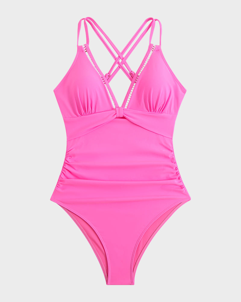 Zeta Badpak Dames – Elegante Set met V-Hals en Shaping