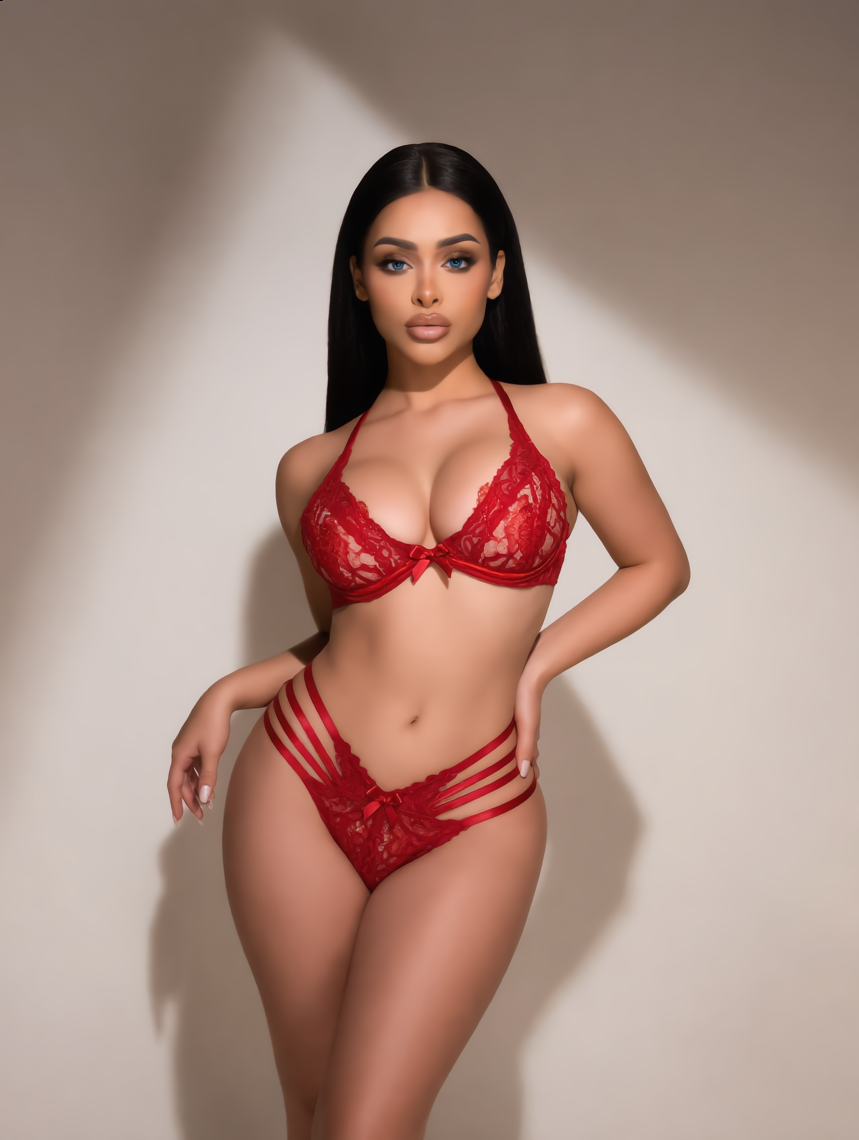 Lingerieset Dames Strappy – Rood 2-Delig Met Cut-Out – Verfijnde Set & Vrouwelijke Pasvorm