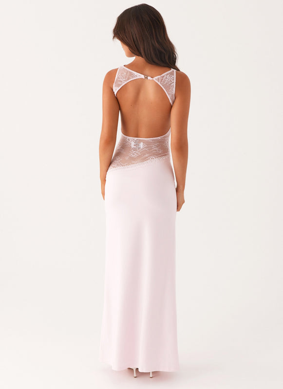 Maxi Jurk Dames – Open Rug Kant Zomerjurk Elegant