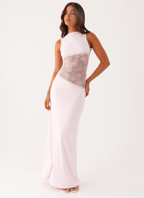 Maxi Jurk Dames – Open Rug Kant Zomerjurk Elegant