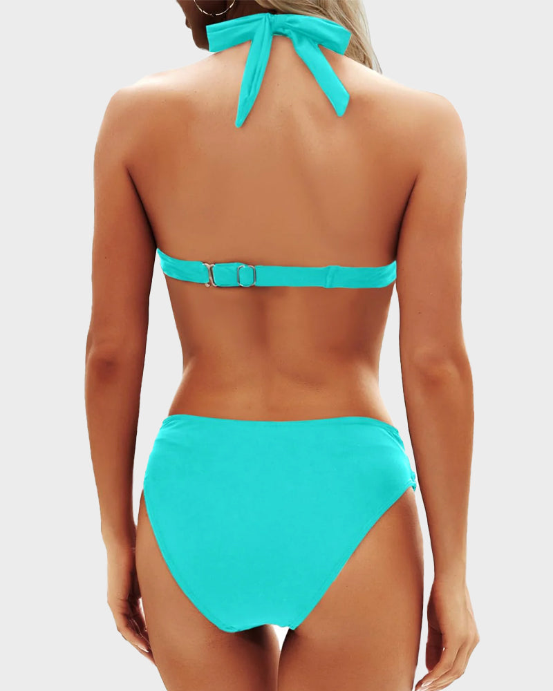 NOVA Bikini Dames – Vintage High-Waist Set met Flatterende Fit