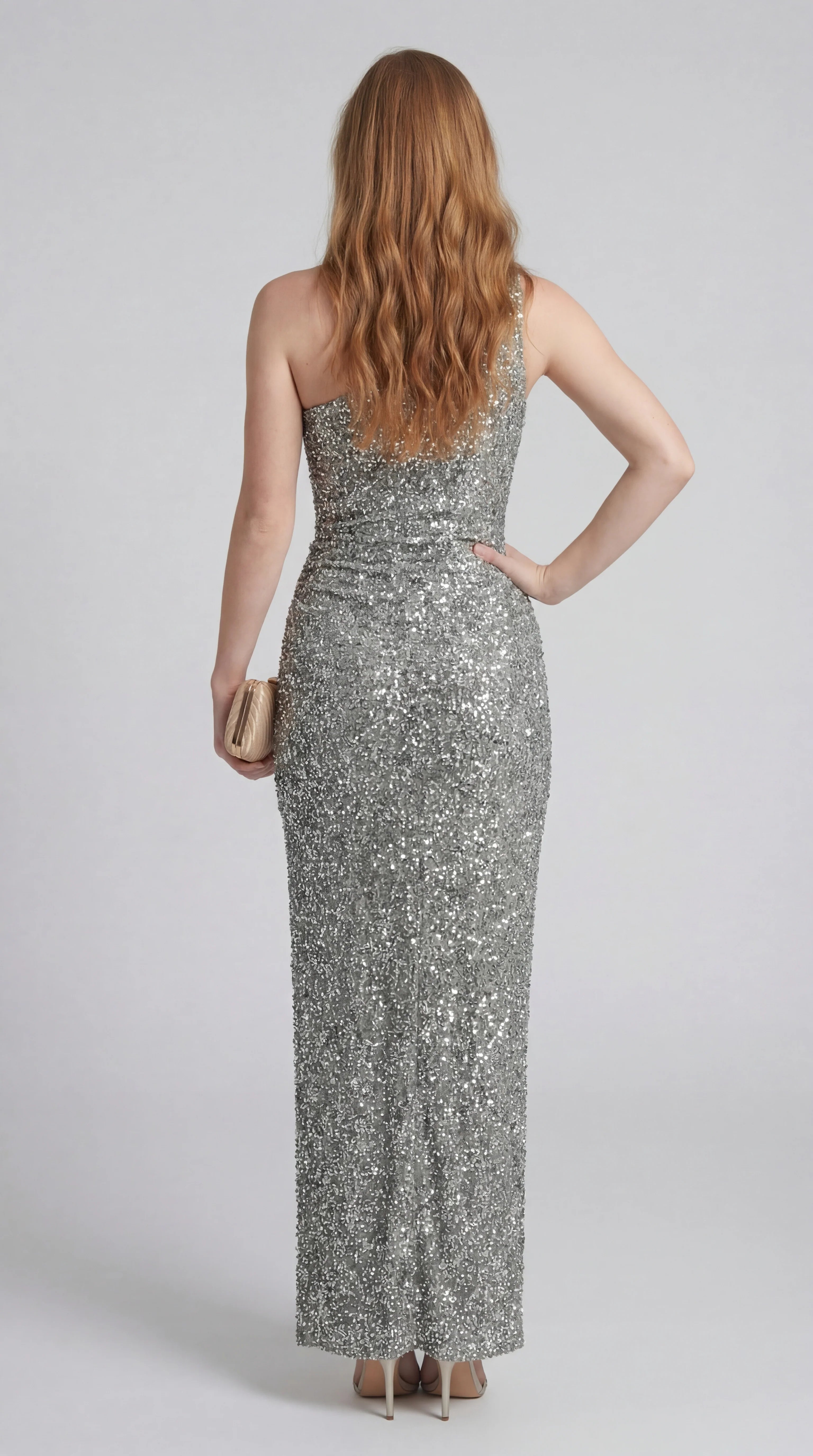 Midi Jurk Square Neck met Gedetailleerd Design
