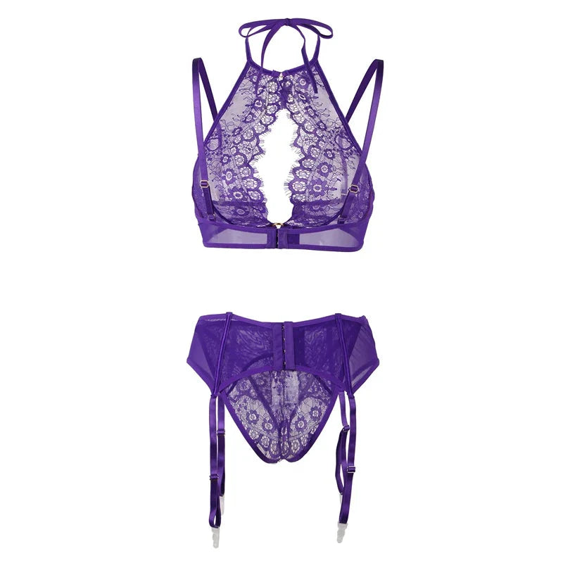 CLARA - Lingerieset Dames Kant – Met Opengewerkt Design – Elegante Set met Sensuele Look