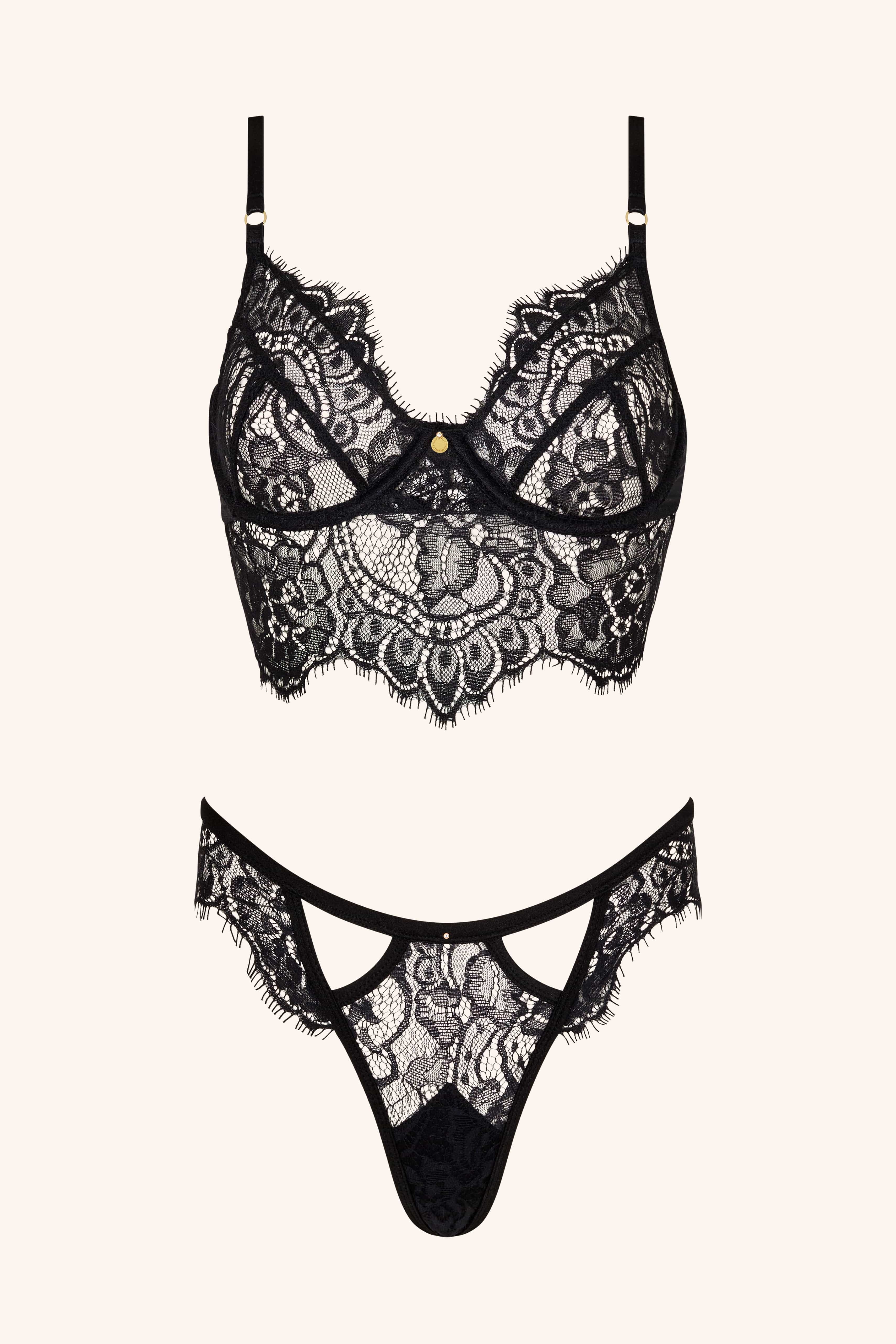 LÉONIE – Ivory Kant Longline BH