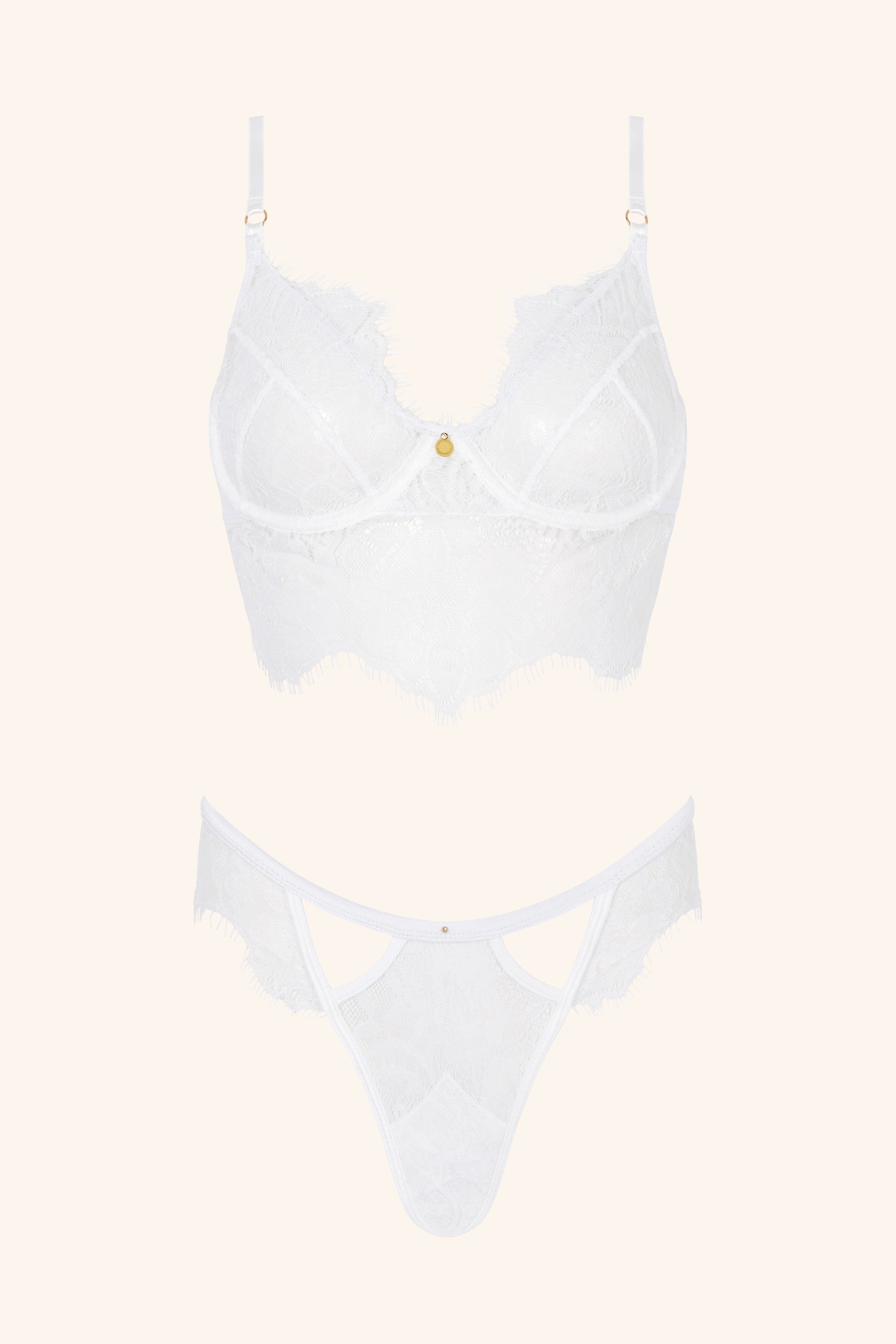 LÉONIE – Ivory Kant Longline BH