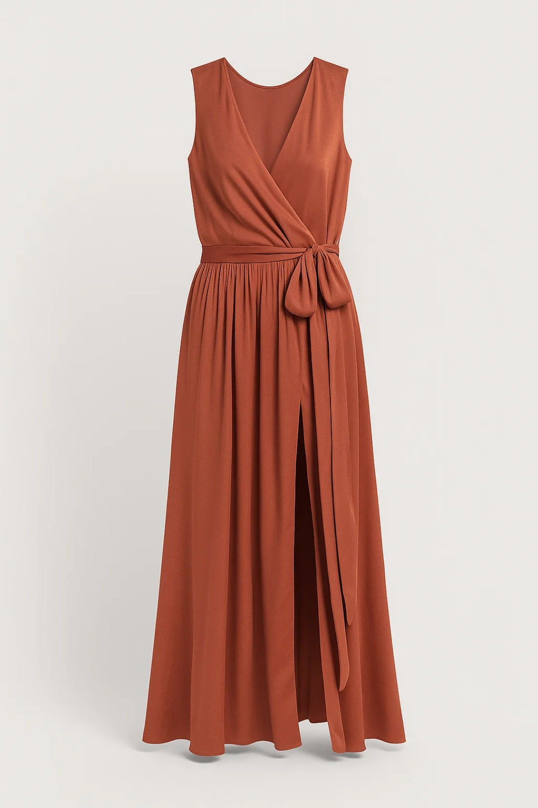 Midi Jurk Hoge Hals – Plooi Zomerjurk Dames