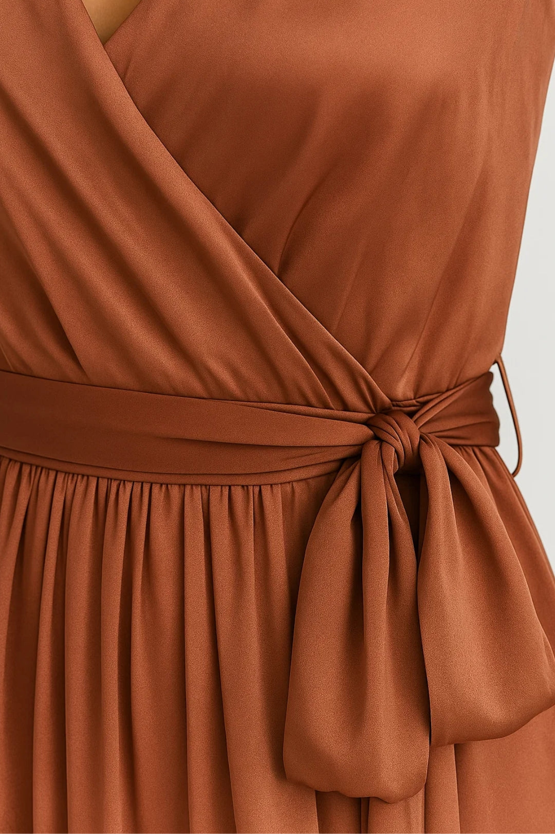 Midi Jurk Hoge Hals – Plooi Zomerjurk Dames