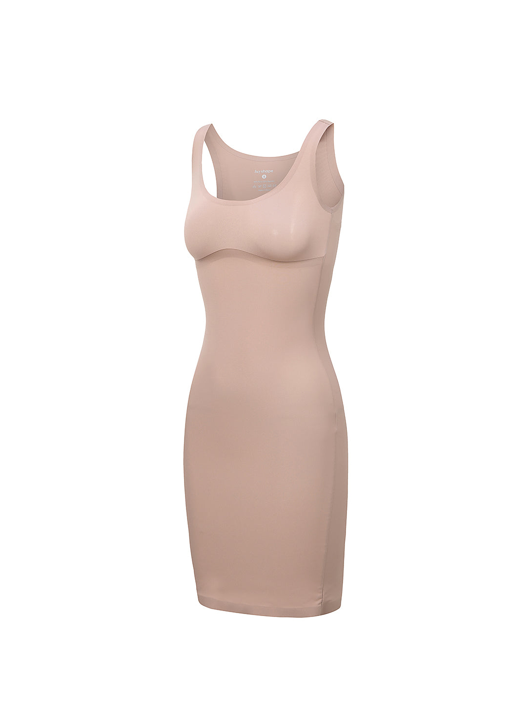 LUMINA – Sculpt & Smooth Slip Dress - LivingCurves Zwart / XS