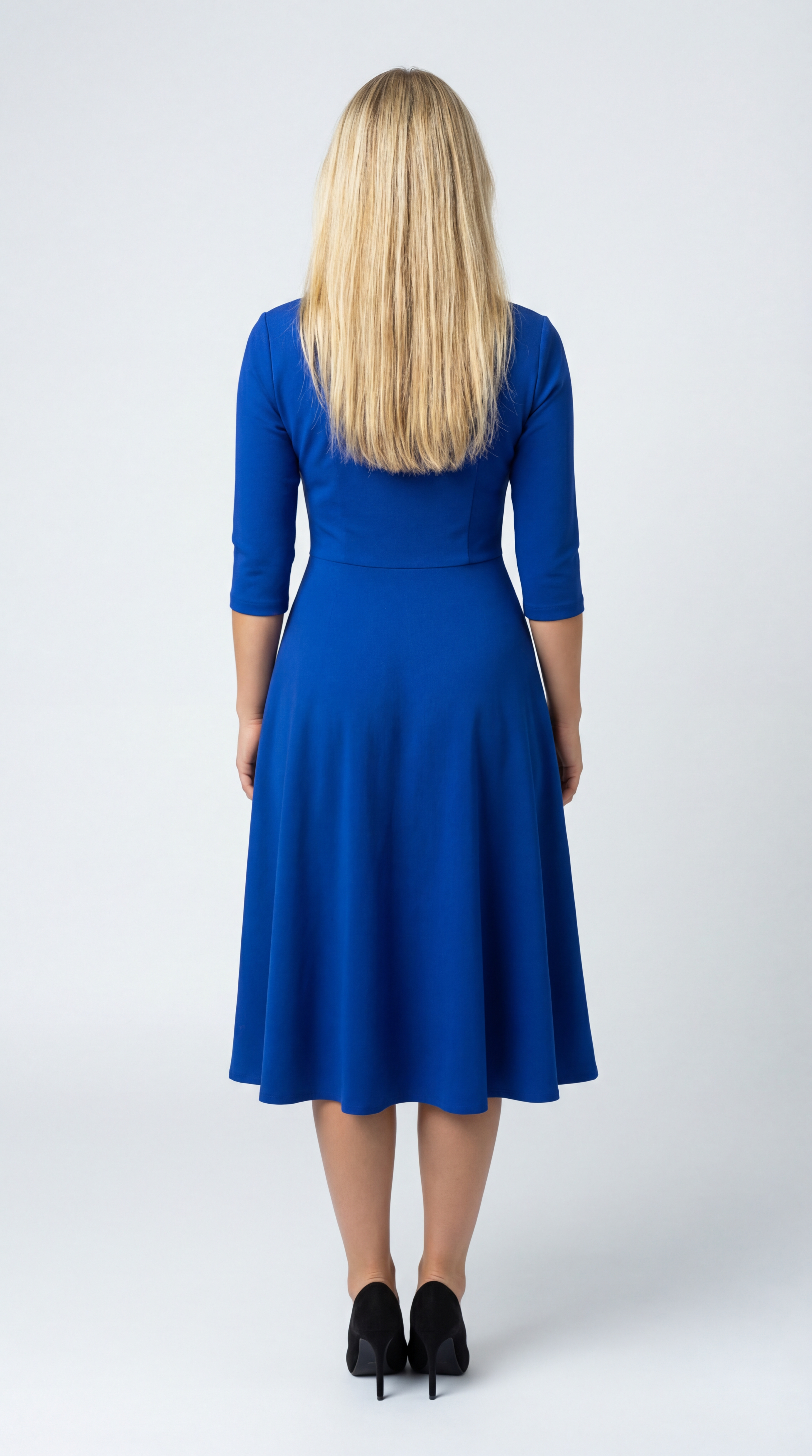 Midi Jurk Vierkante Hals – Zomerjurk met Bandjes