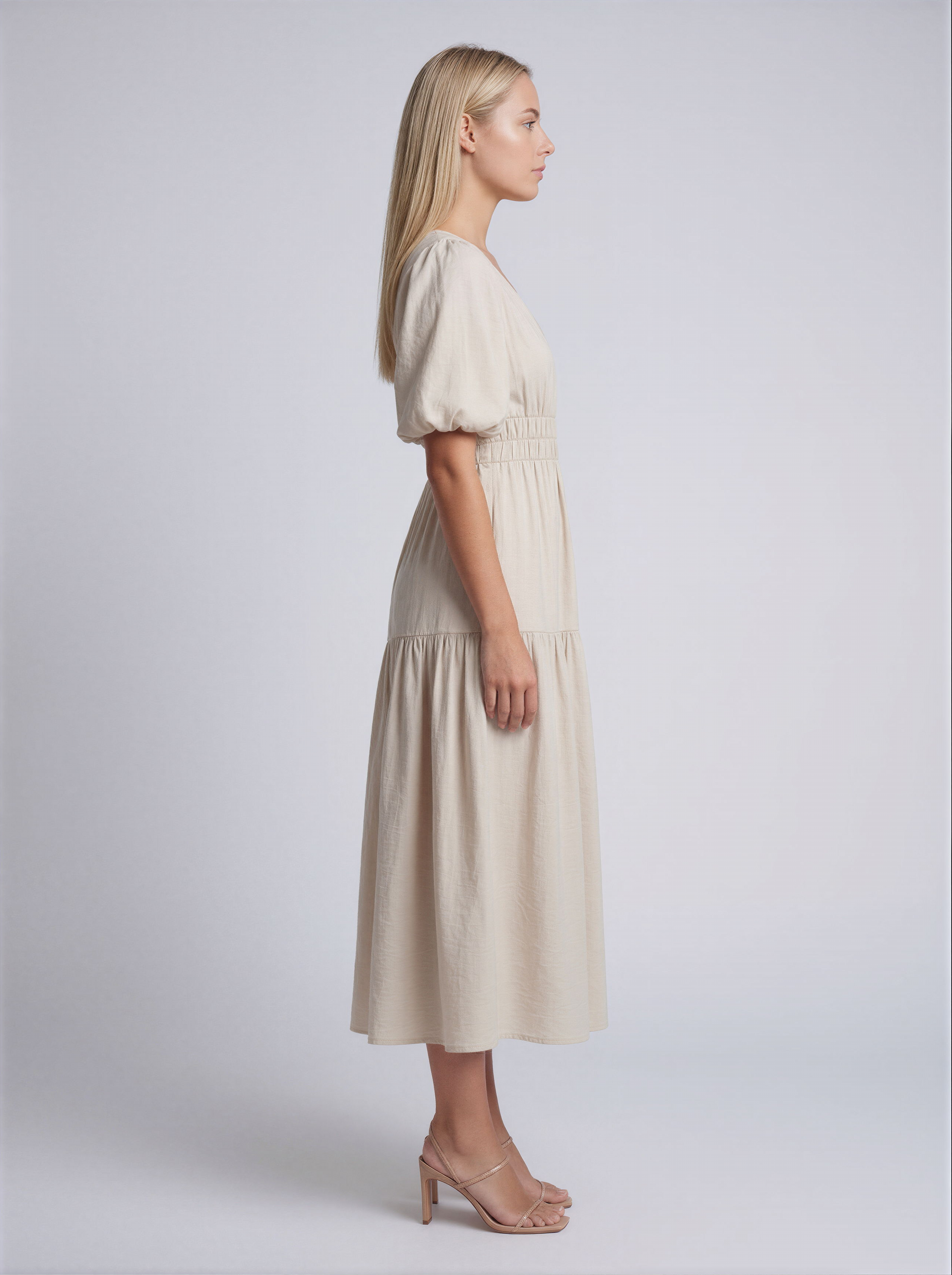 Maxi Jurk V-Hals – Zwierige Zomerjurk Dames