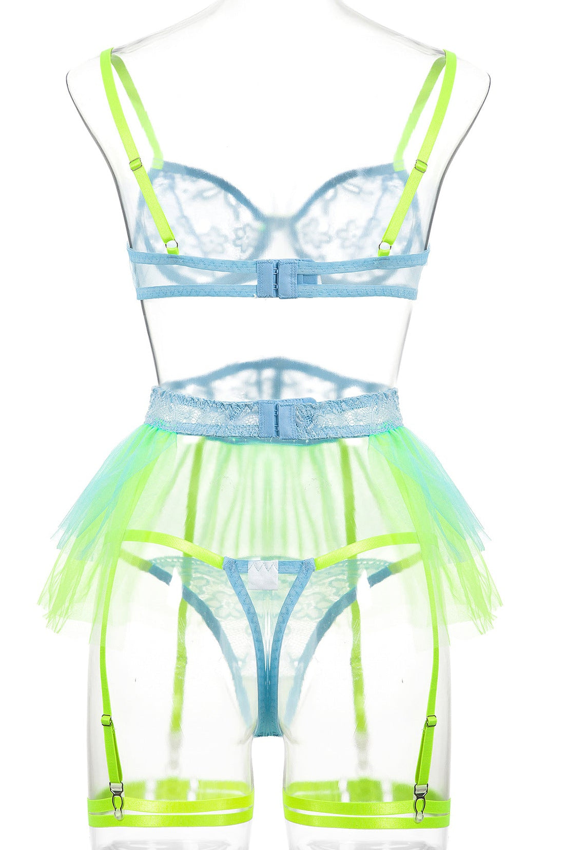 Korset Set Dames – Groen 5-Delig Met Bh En Jarretels – Taille-accent & Draagcomfort