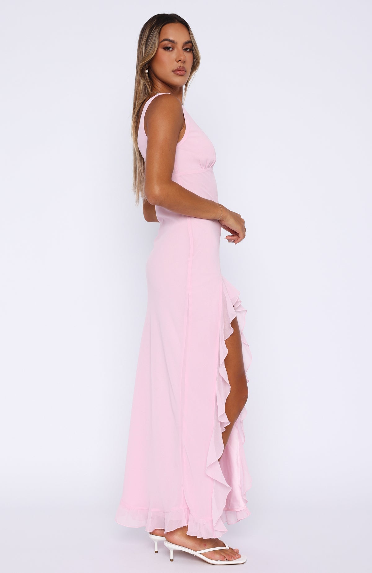 Maxi Jurk Diepe Hals – Zomerjurk met Rimpels