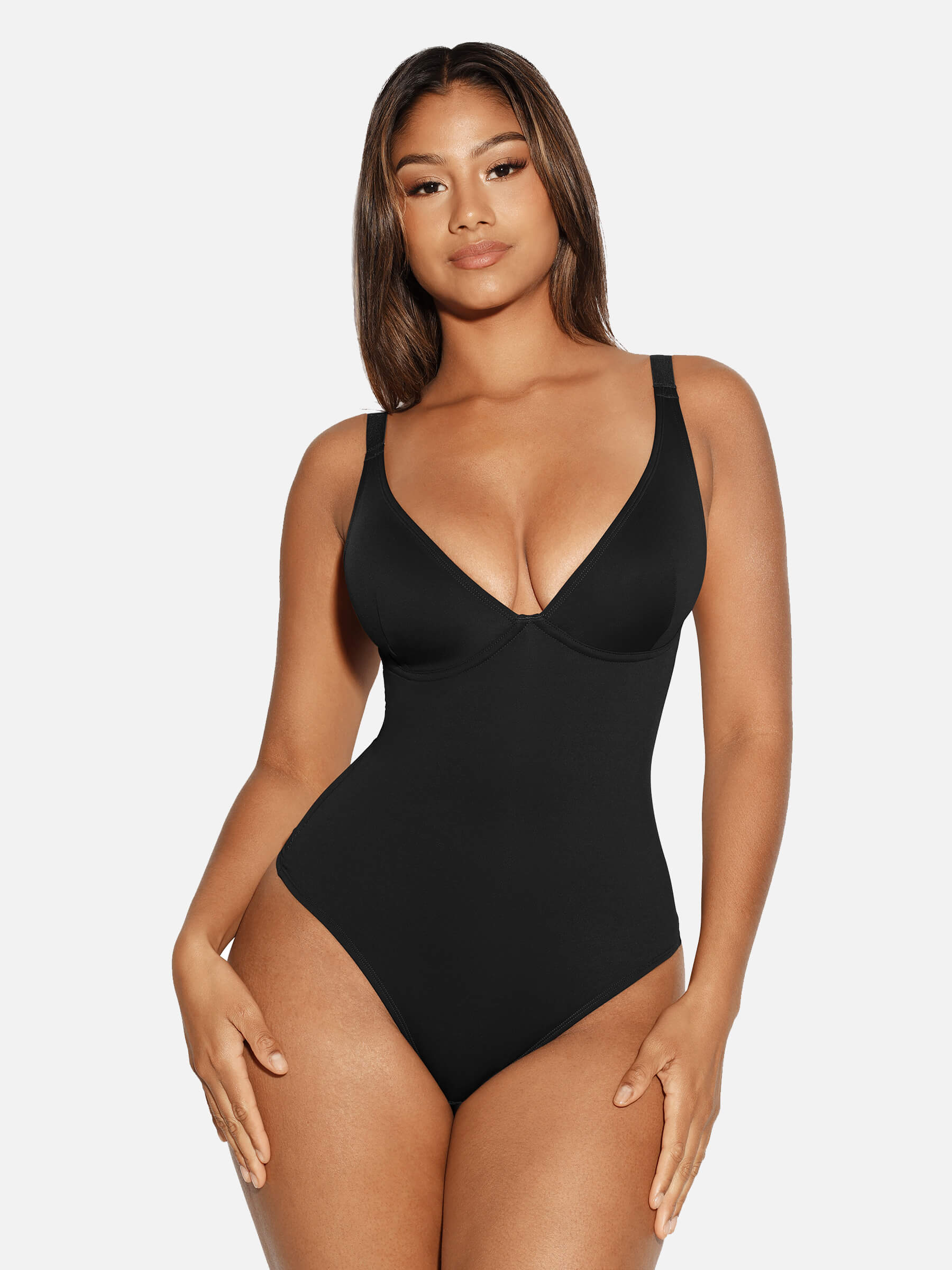 SHAPE ESSENTIAL – Corrigerende Body Dames met V-hals – Buikcontrole & Glad Silhouet