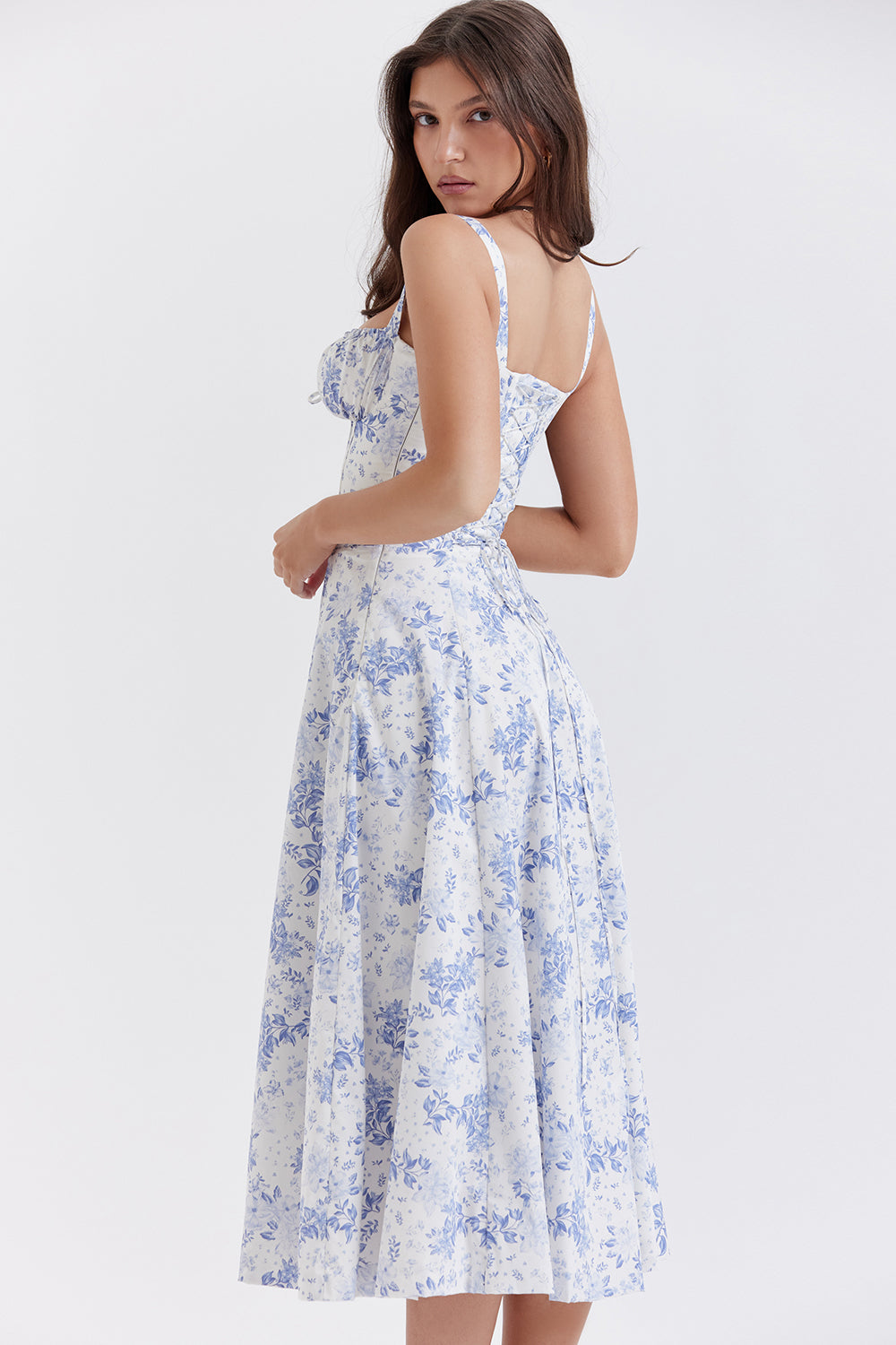 Midi Jurk Bloemenprint – Zomerjurk met Split