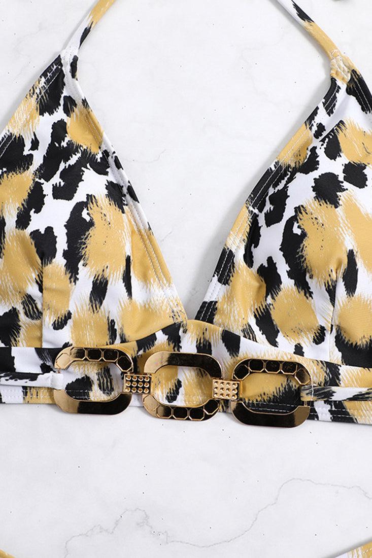 Bikini Dames Zwart Luipaardprint – Cheeky Brazilian