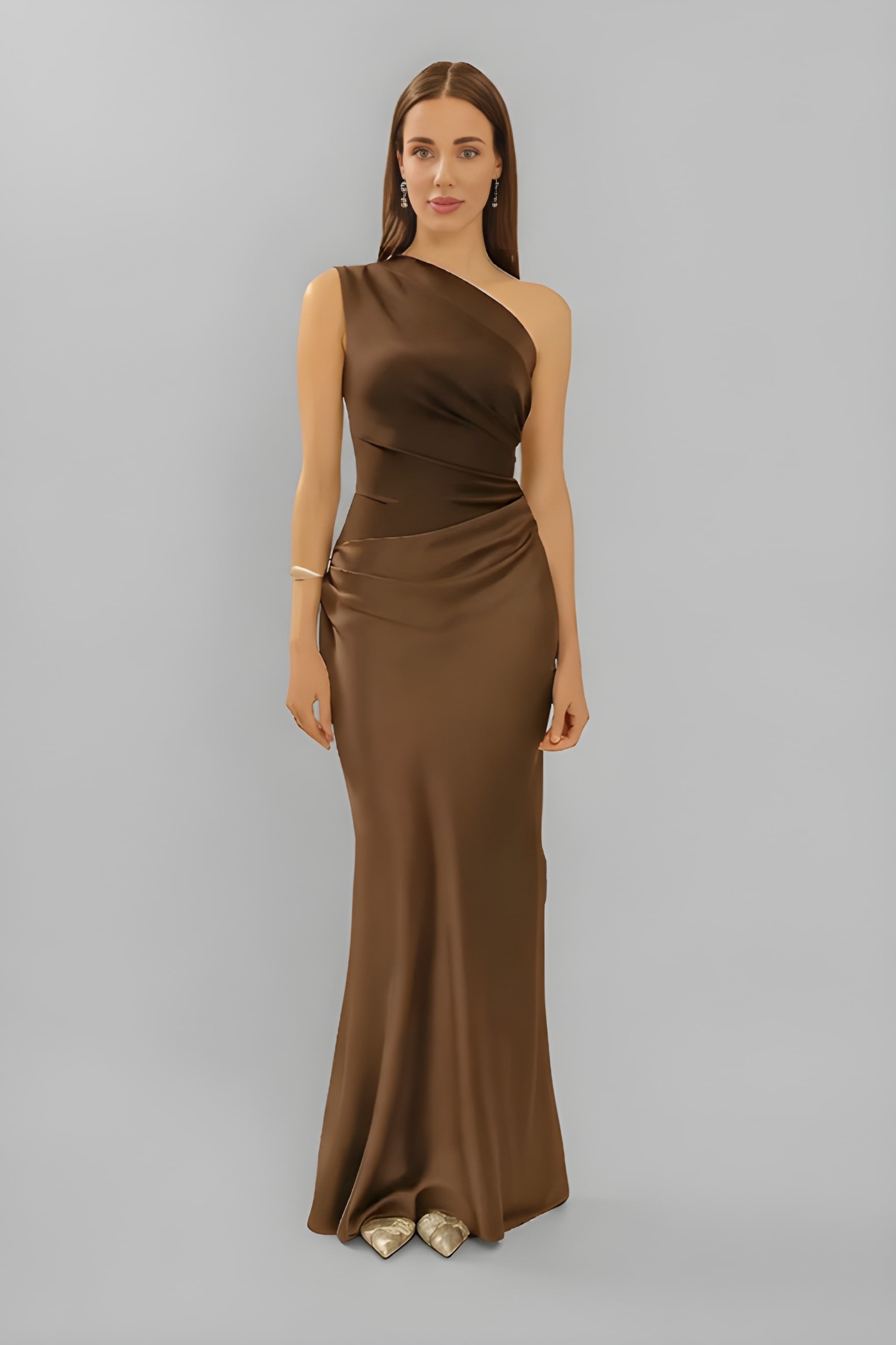 Maxi Jurk One Shoulder – Elegante Zomerjurk Dames